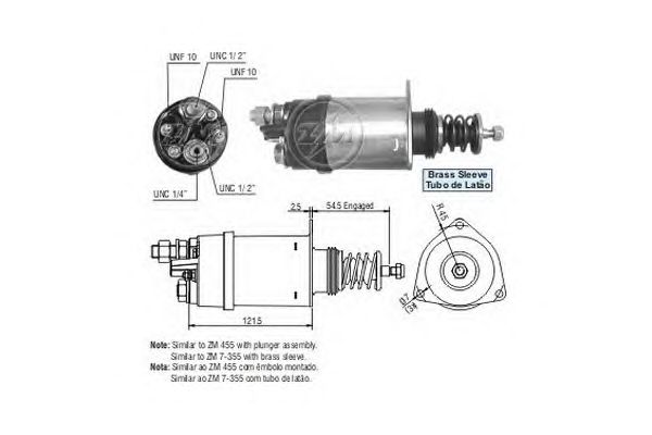 Solenoid, electromotor