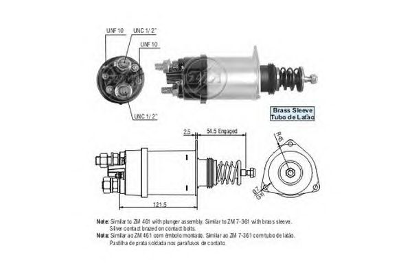 Solenoid, electromotor