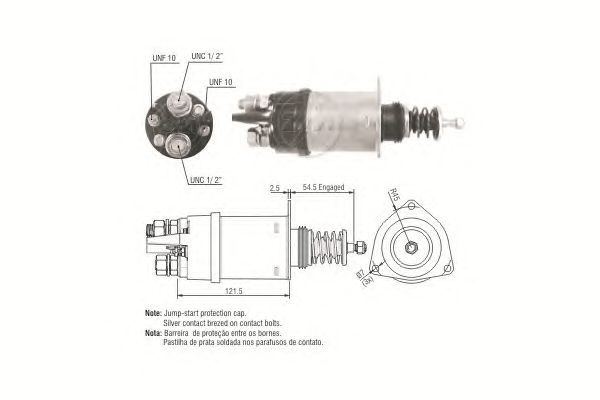 Solenoid, electromotor