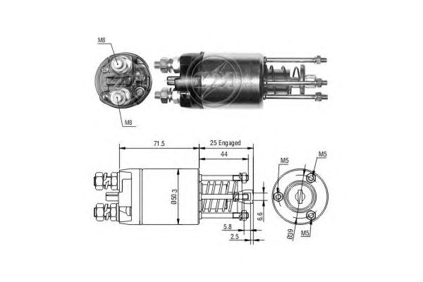 Solenoid, electromotor