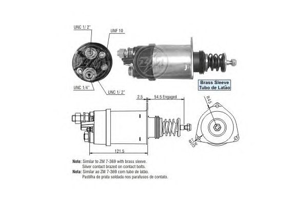 Solenoid, electromotor