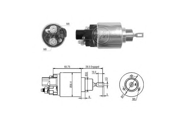 Solenoid, electromotor