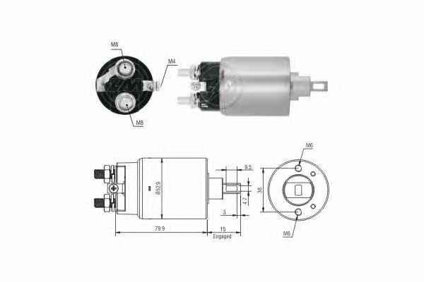 Solenoid, electromotor