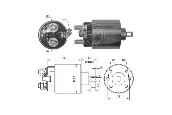 Solenoid, electromotor