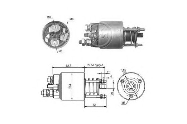 Solenoid, electromotor