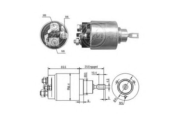 Solenoid, electromotor