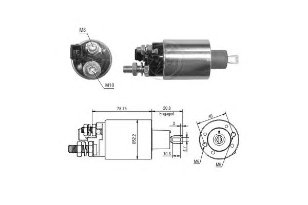 Solenoid, electromotor