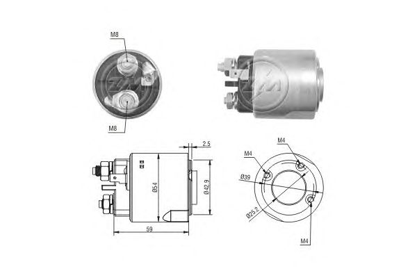 Solenoid, electromotor