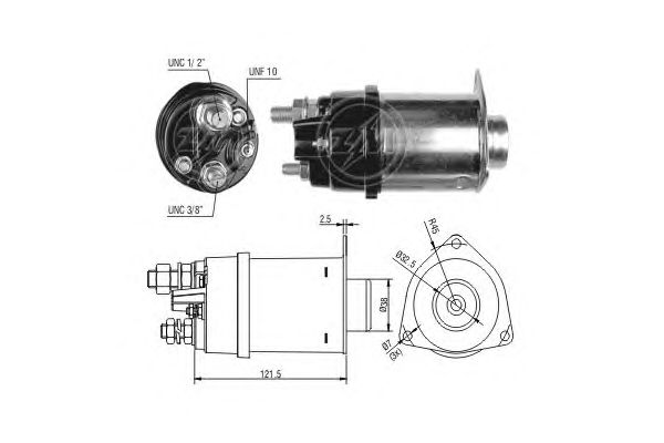 Solenoid, electromotor