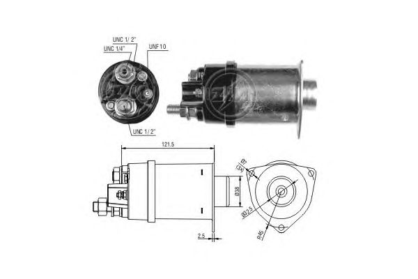 Solenoid, electromotor