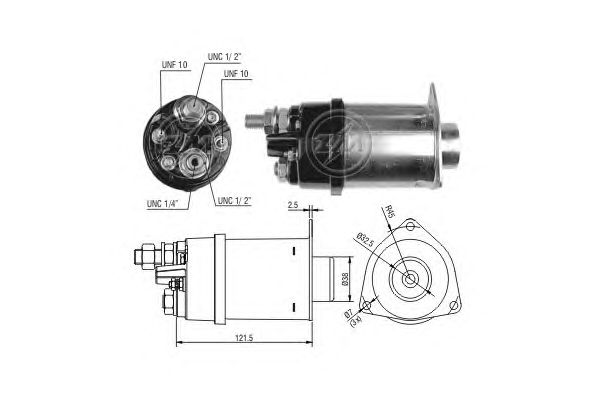 Solenoid, electromotor