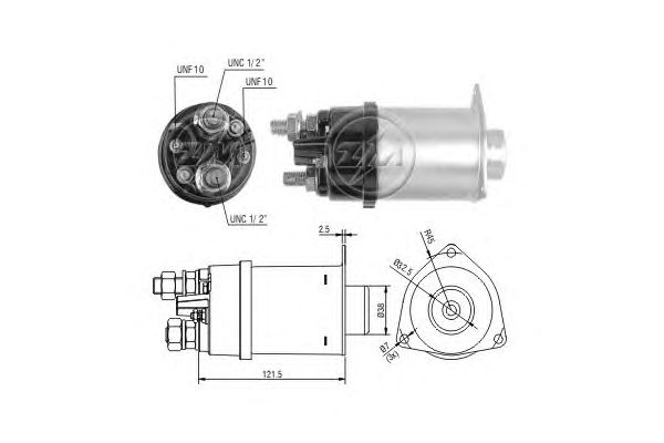 Solenoid, electromotor