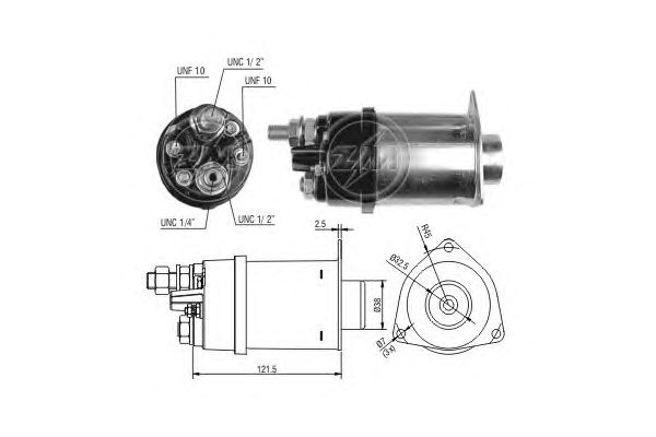 Solenoid, electromotor