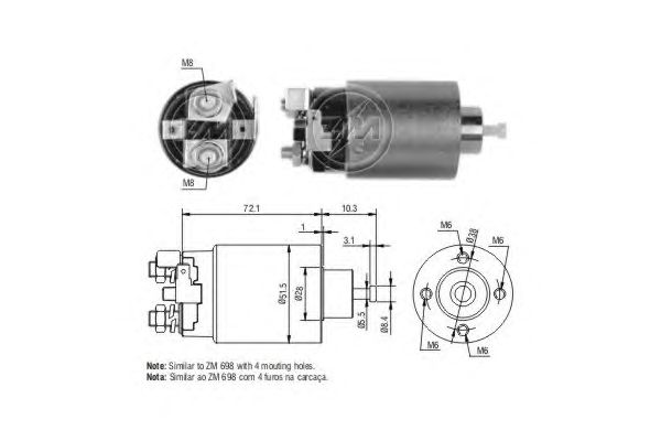 Solenoid, electromotor