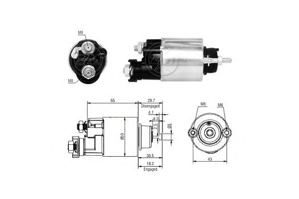 Solenoid, electromotor