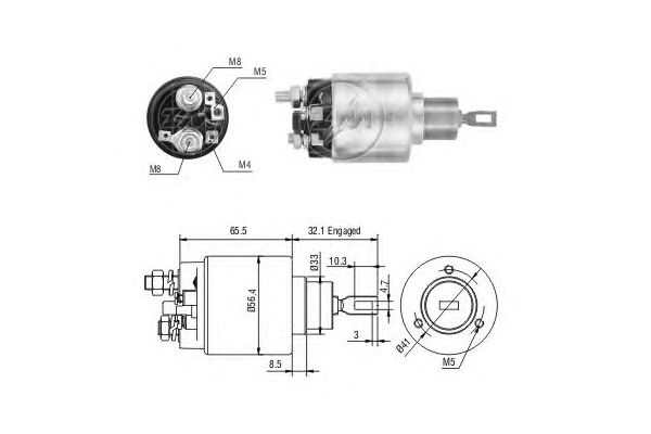 Solenoid, electromotor