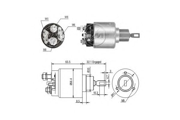 Solenoid, electromotor