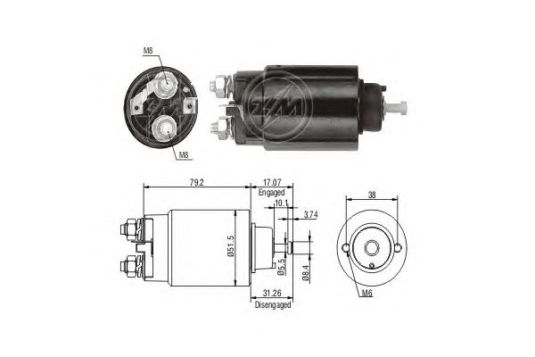 Solenoid, electromotor