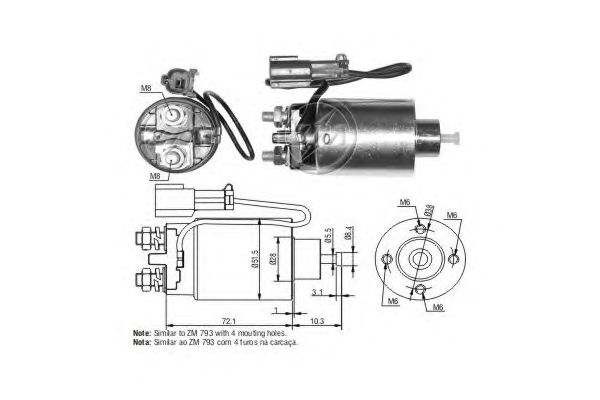 Solenoid, electromotor