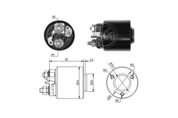 Solenoid, electromotor