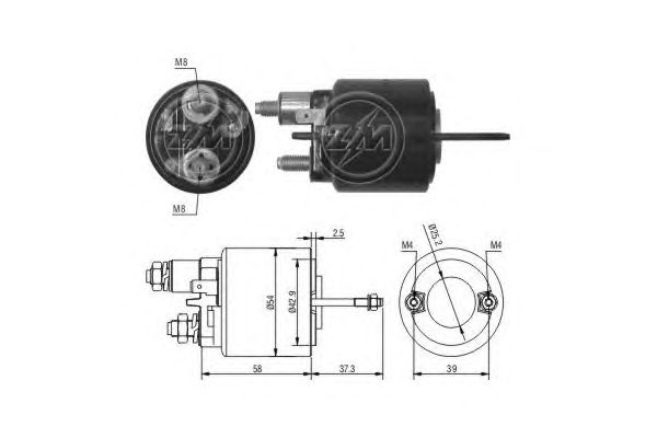 Solenoid, electromotor