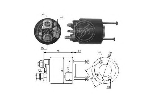 Solenoid, electromotor