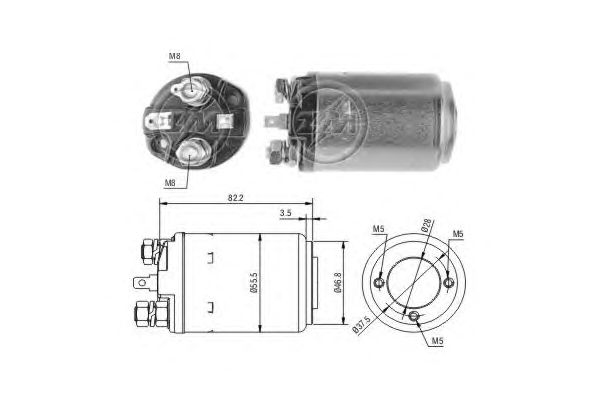 Solenoid, electromotor