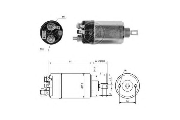 Solenoid, electromotor