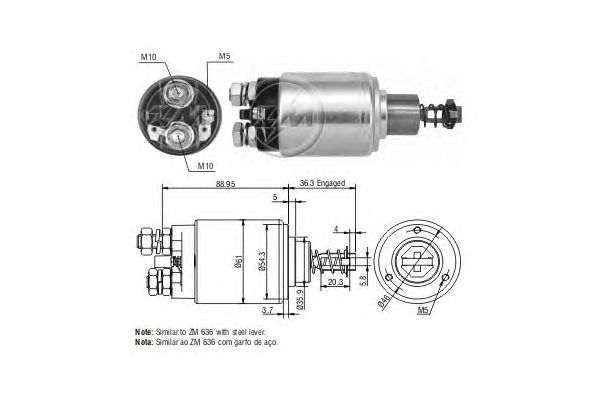 Solenoid, electromotor