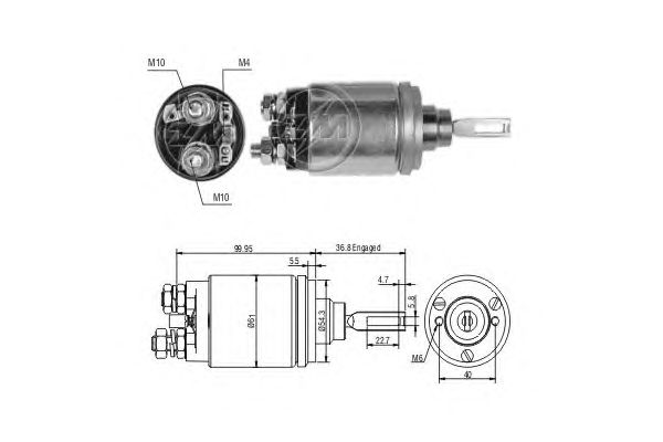 Solenoid, electromotor