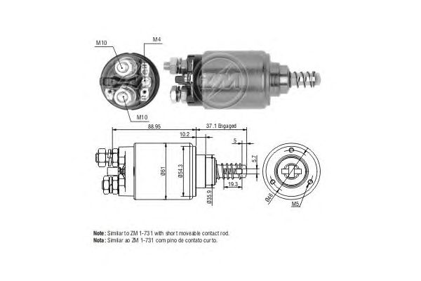 Solenoid, electromotor