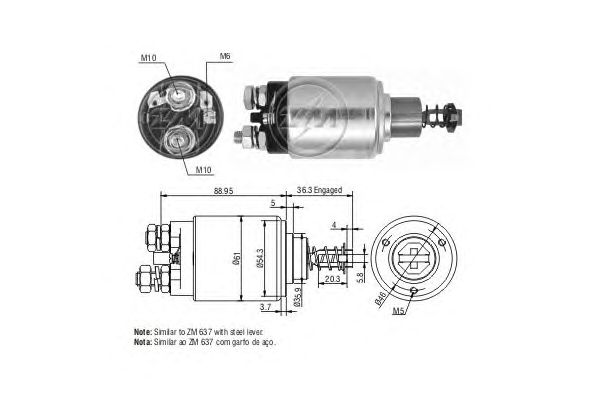 Solenoid, electromotor