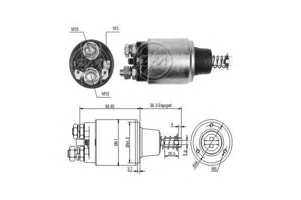 Solenoid, electromotor