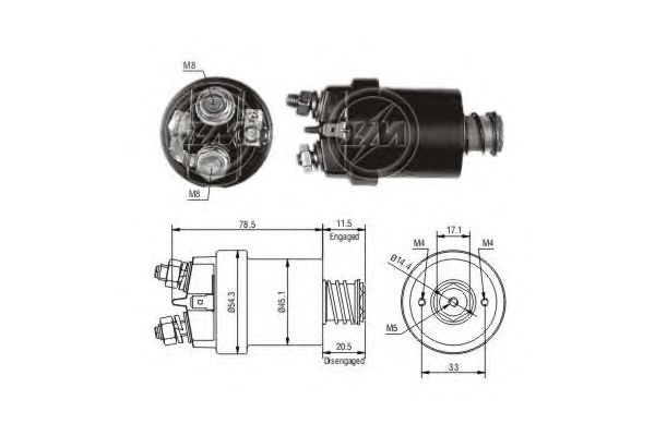 Solenoid, electromotor