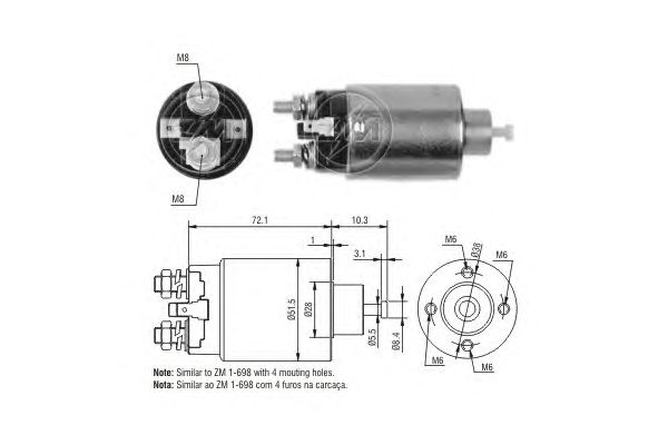 Solenoid, electromotor