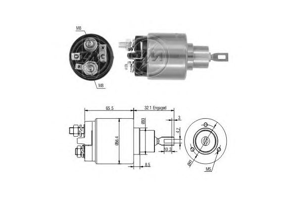 Solenoid, electromotor