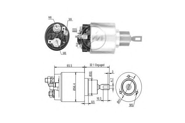 Solenoid, electromotor