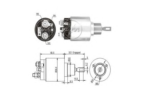 Solenoid, electromotor