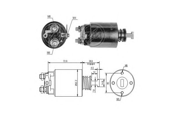 Solenoid, electromotor