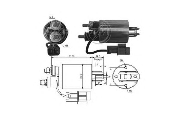 Solenoid, electromotor