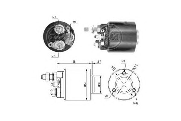 Solenoid, electromotor