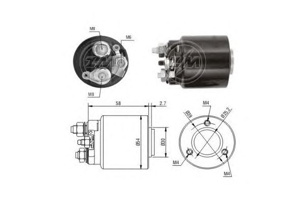 Solenoid, electromotor