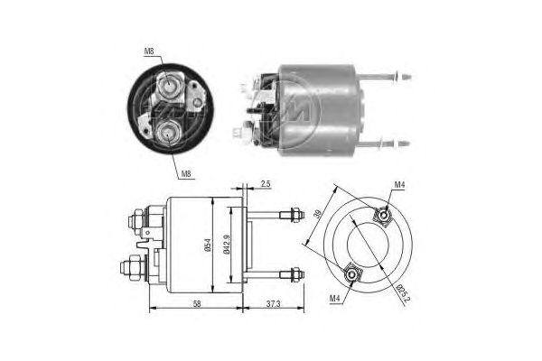 Solenoid, electromotor