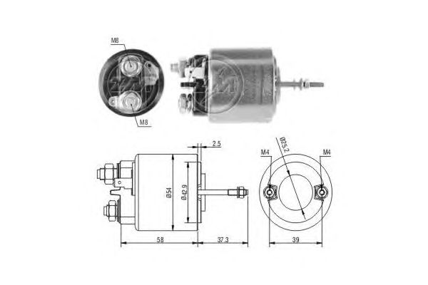 Solenoid, electromotor