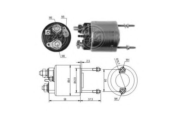 Solenoid, electromotor