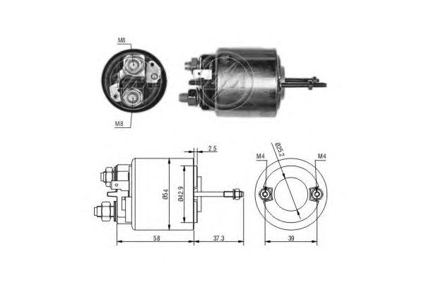 Solenoid, electromotor