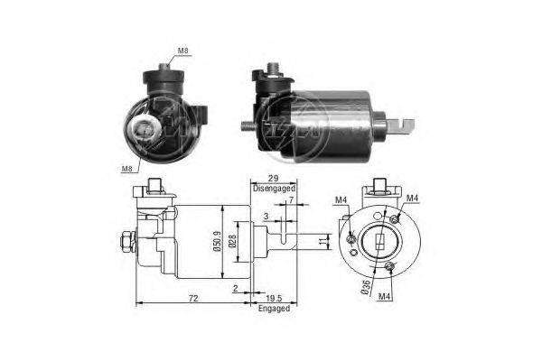 Solenoid, electromotor