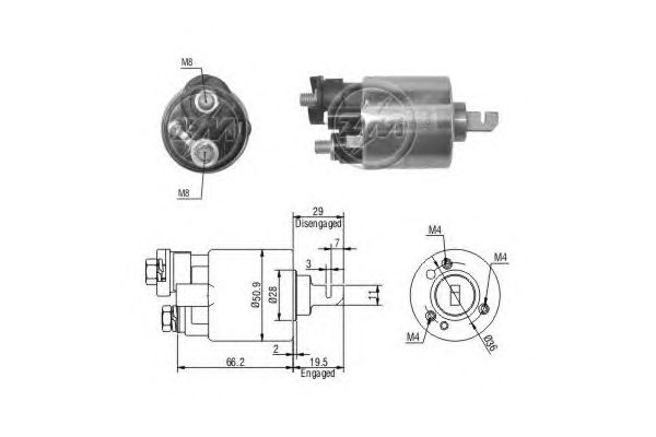 Solenoid, electromotor