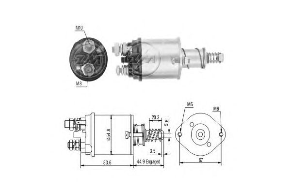 Solenoid, electromotor