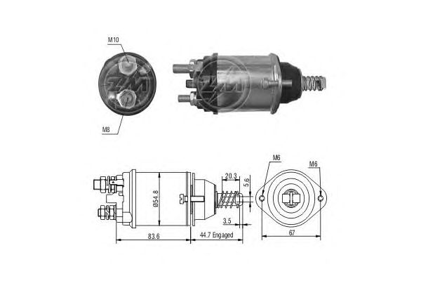 Solenoid, electromotor